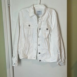 Brand new never worn white jean jacket